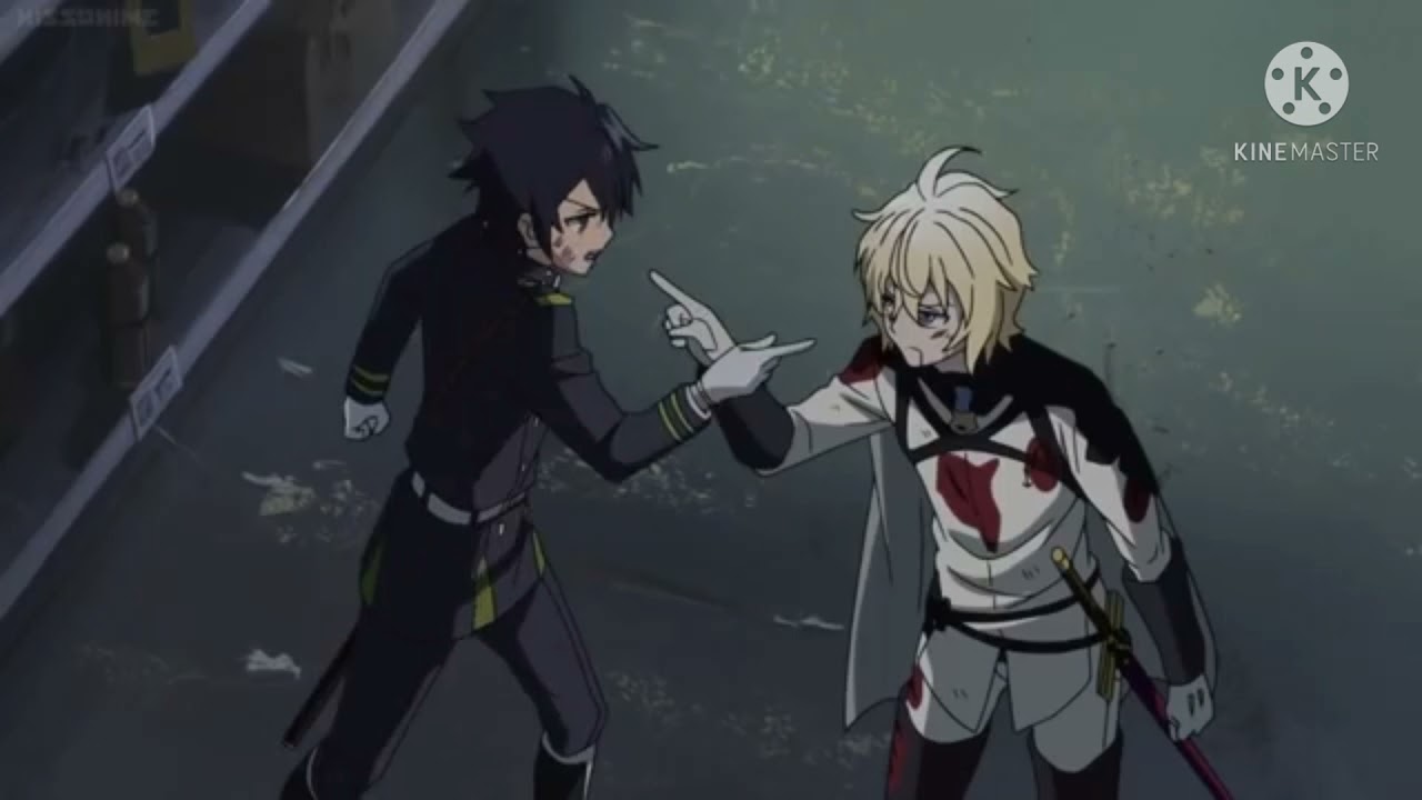 Owari no seraph yuu and Mika amv wolves