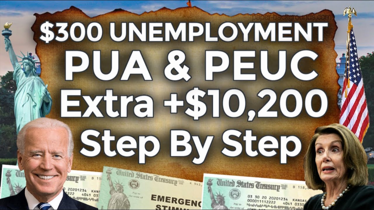 HOW TO GET $10,200 UNEMPLOYMENT BENEFITS EXTENSION UPDATE PUA PEUC FPUC CA EDD IRS TAX FREE