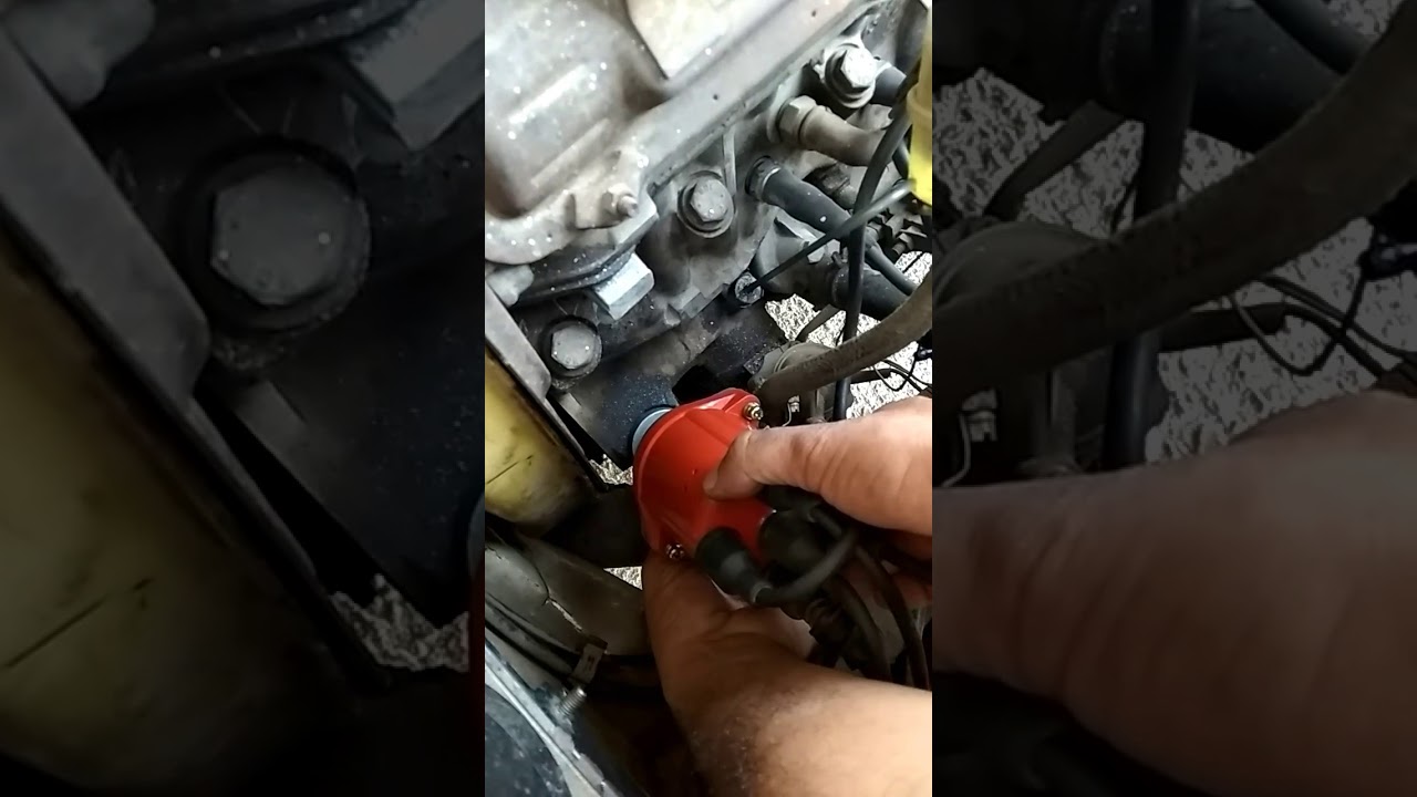 تقسيم كهربة الموتور وتغير اسبراتيرللفيات وسيارات الكربيرتير timing belt and distributor fiat regatta