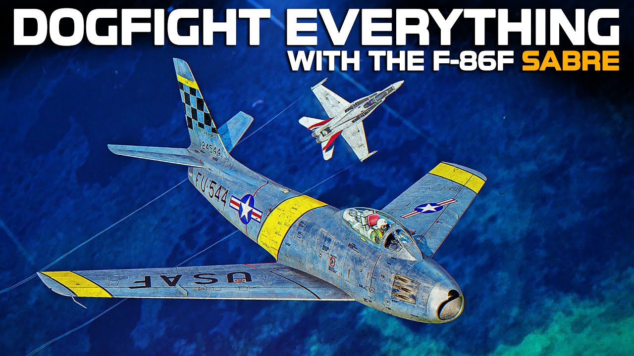 Воздушный бой: все, но только на F-86F Sabre | Цифровой боевой симулятор | DCS |