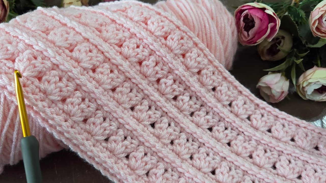 VERY EASY ✨️VERY BEAUTIFUL CROCHET  STİTCH!!Babyblanket, vest, sweater,,..for  beginners pattern
