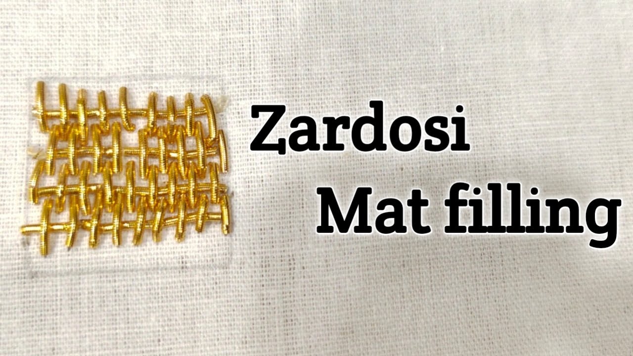 How to do Zardosi Mat Filling stitch | AARI WORK TAMIL | DK Aari creations