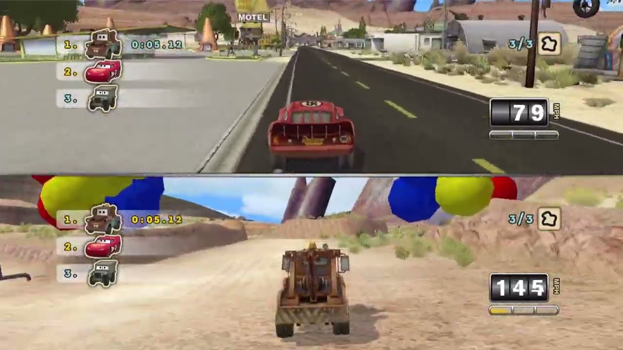 Disney Cars Mater-National Championship 2-Player Co-Op PS5 Gameplay (PS3 Streaming)