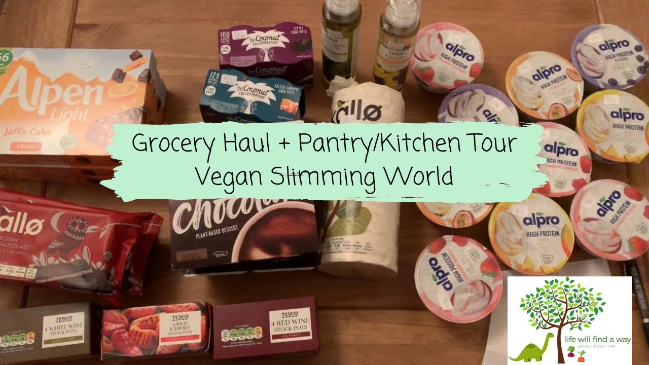 Grocery Haul + Pantry/Kitchen Tour of a Vegan on Slimming World