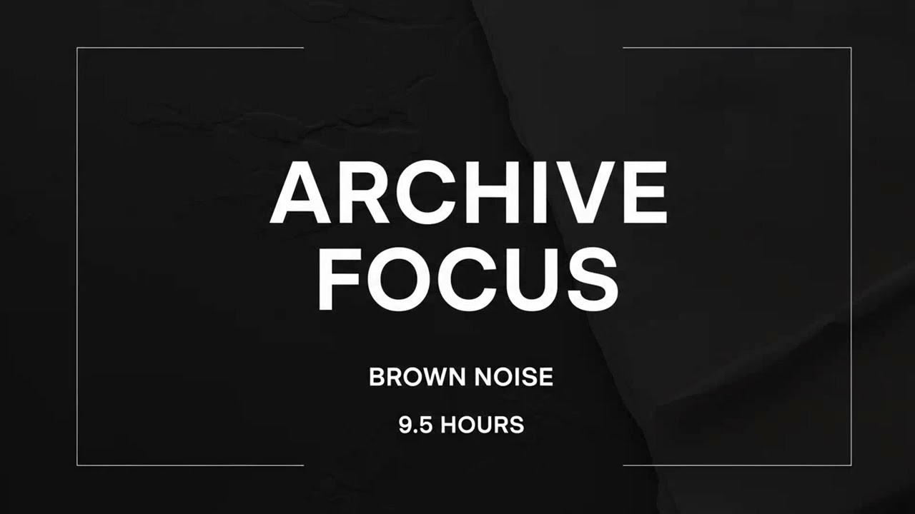 Ancient Observatory Archive | Pure Brown Focus | 9.5 Hours | No Music