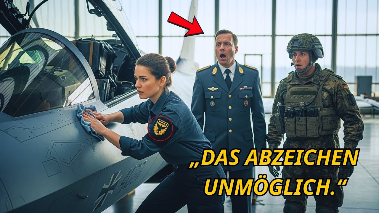 Sie putzte nur das Cockpit – bis der Kommandant den geheimen Aufnäher entdeckte und erbleichte