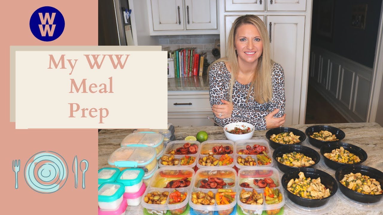 MY WW MEAL PREP {Formerly Weight Watchers} TURKEY KIELBASA W/VEGGIES, CHICKEN POBLANO RICE BOWLS!!