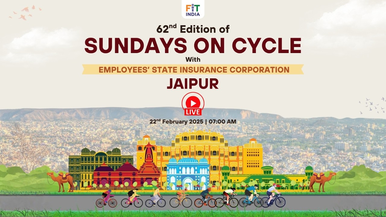 62nd #SundaysOnCycle - JAIPUR Edition | 22nd February 2026 | #LIVE #fitindiamovement