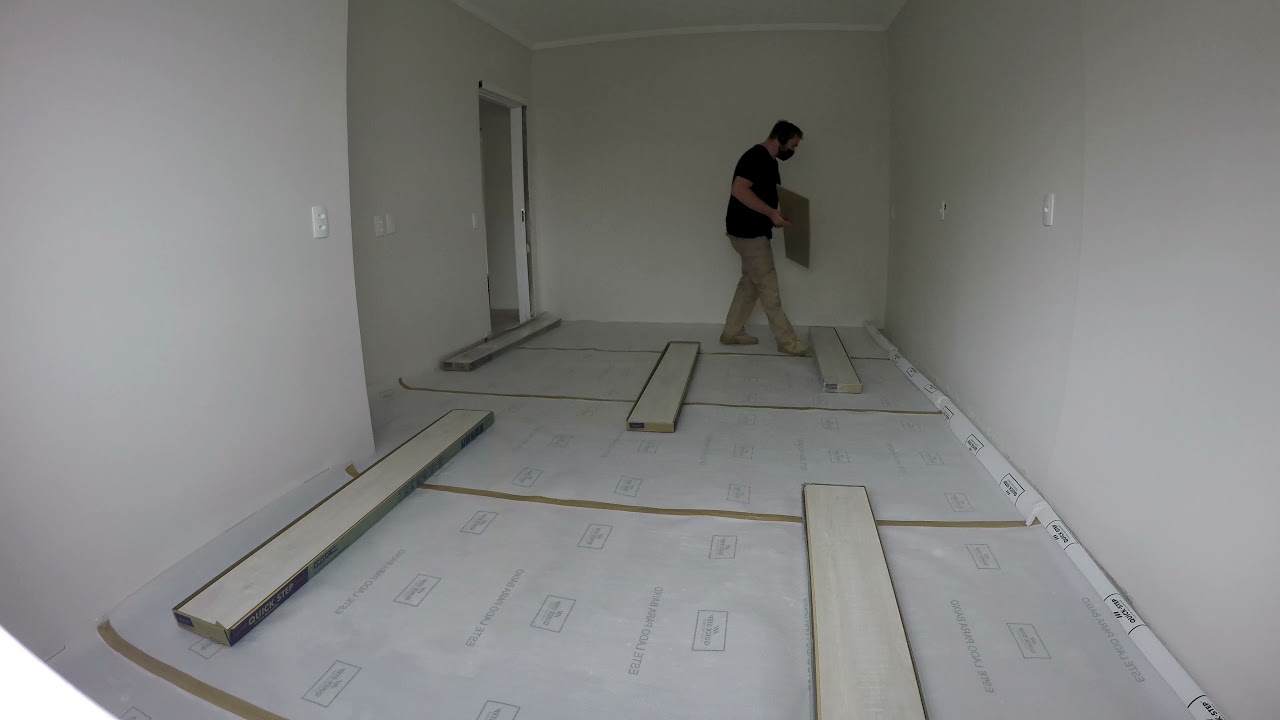 Instalação Rapida Piso Laminado Quick-Step - TimeLapse