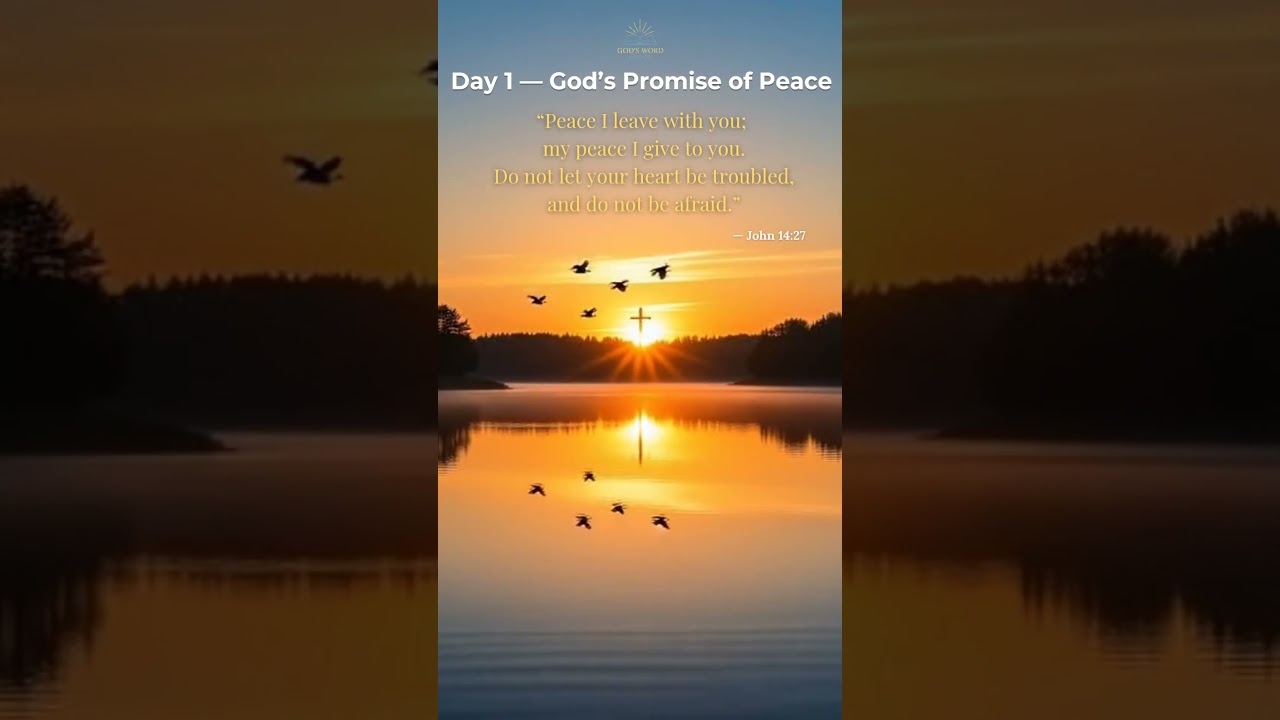 📅 Day 1 &mdash; God&rsquo;s Promise of Peace #GodsPromises #PeaceInChrist #BibleEncouragement #Motivation