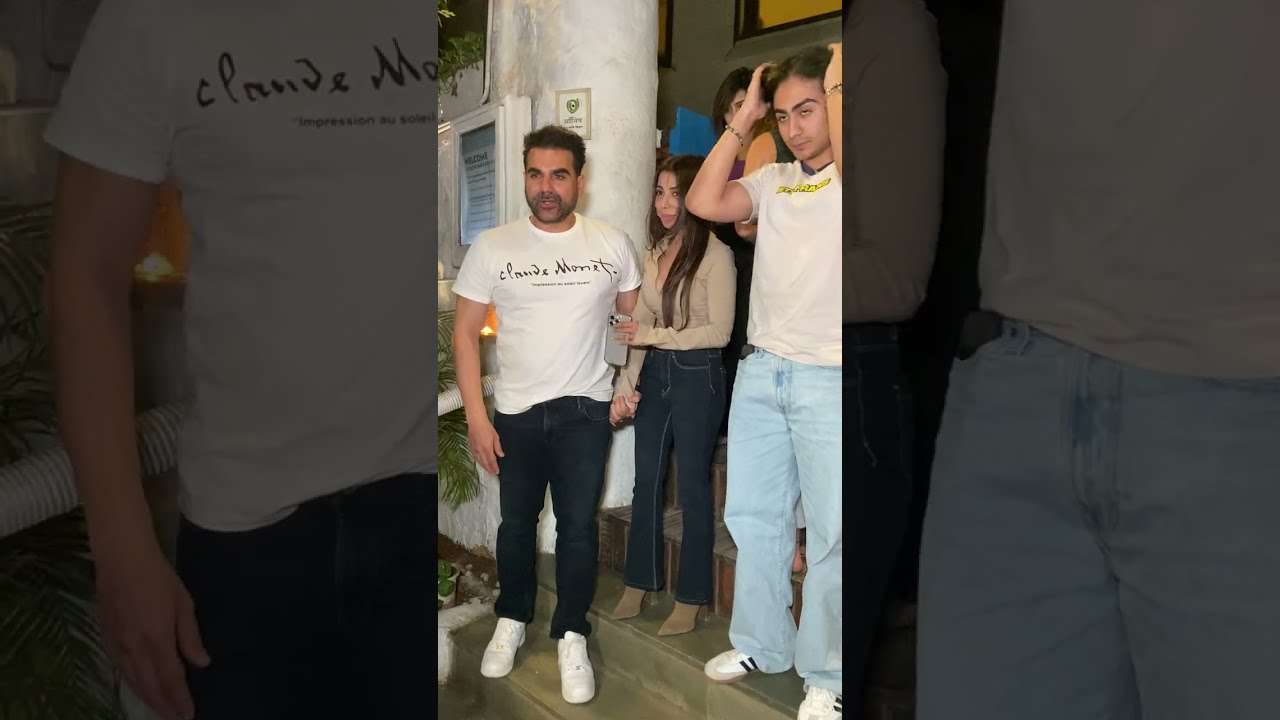 The Family.. Arbaaz Khan with wife Sshura Khan and Arhaan Khan spotted at Bandra