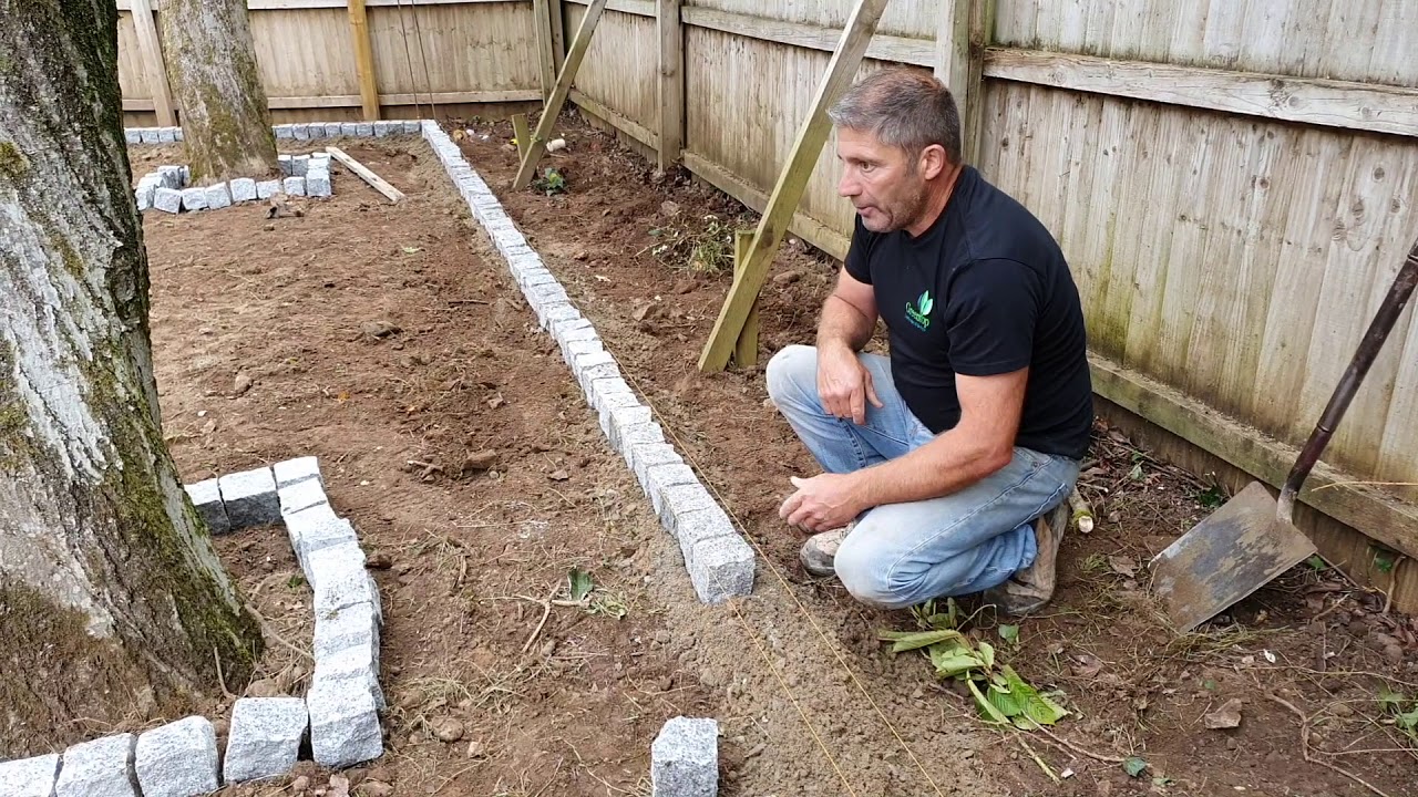 Установка гранитной брусчатки Marshalls Fairstone
