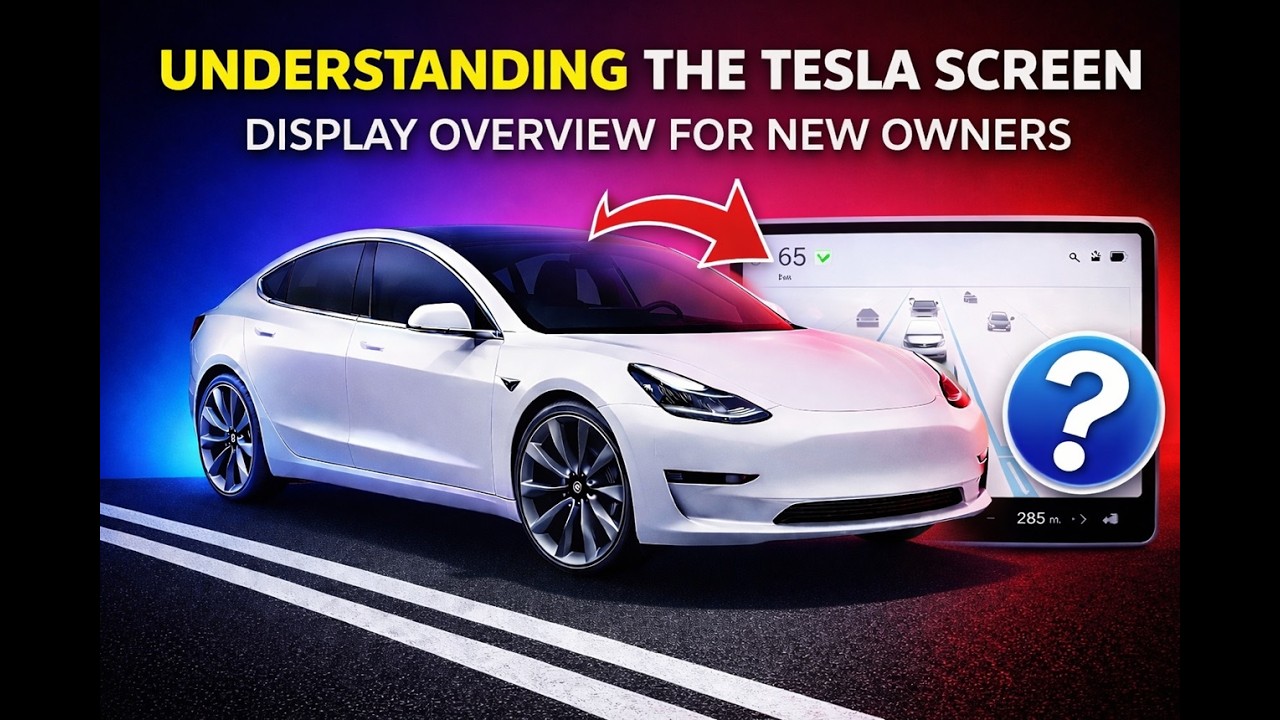 Tesla Model 3 & Y Display Settings Explained: Main Screen 1/18
