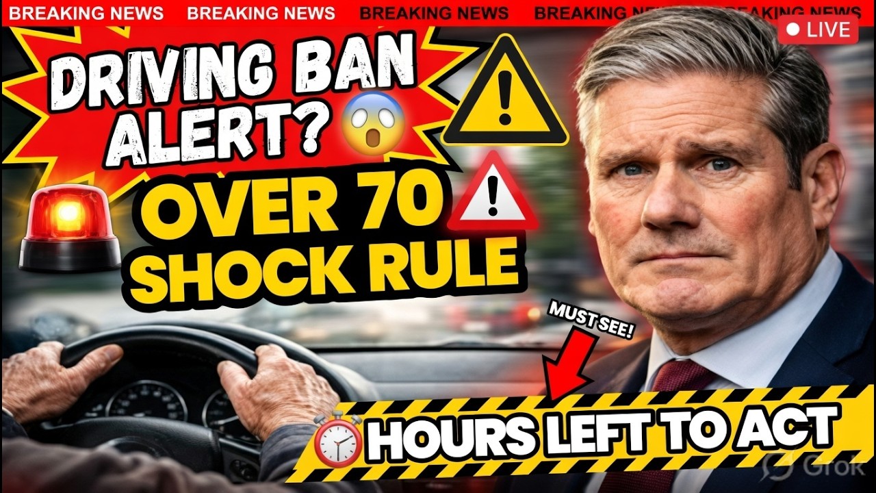 🚨 DVLA CONFIRMS Driving Ban for Over-70s &mdash; Only HOURS Left to Act! 🚗⚠️