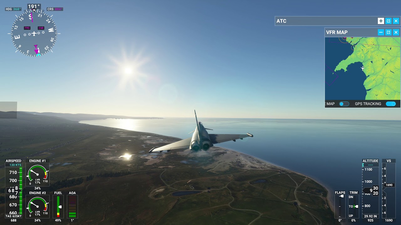 Eurofighter Typhoon RAF Valley to the Mach Loop Flight Simulator 2020