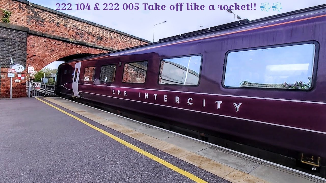 The most beautiful Class 222's baffling acceleration in a 10-car formation! - Departure -