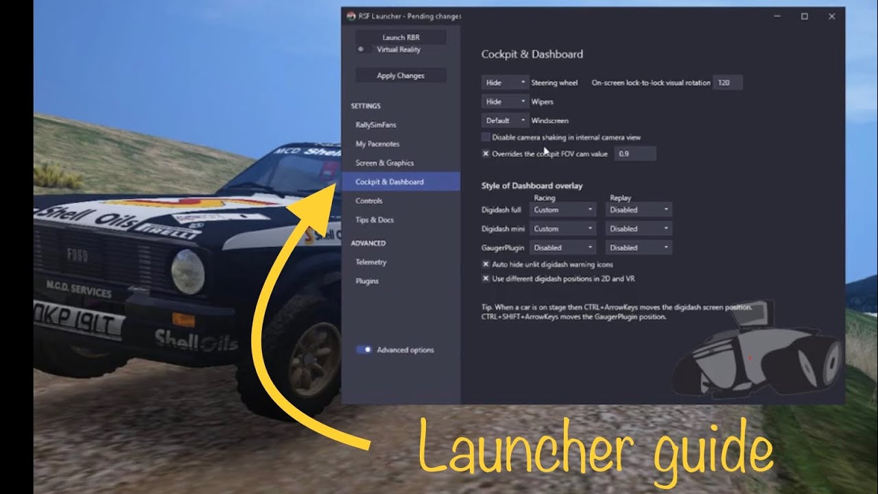 RBR Rally Sim Fans launcher guide