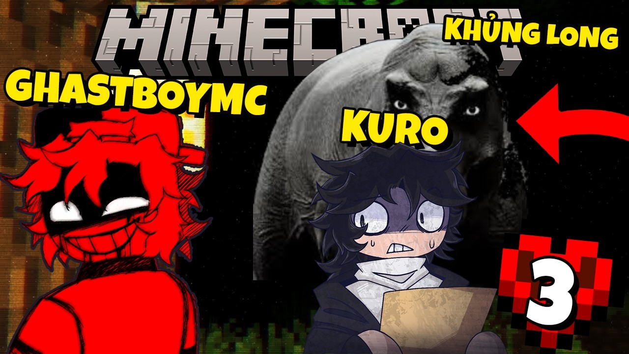 MINECRAFT KHỦNG LONG KINH DỊ Cùng KUROMC TẬP 3 : Mình chính là một con quái vật ?!!