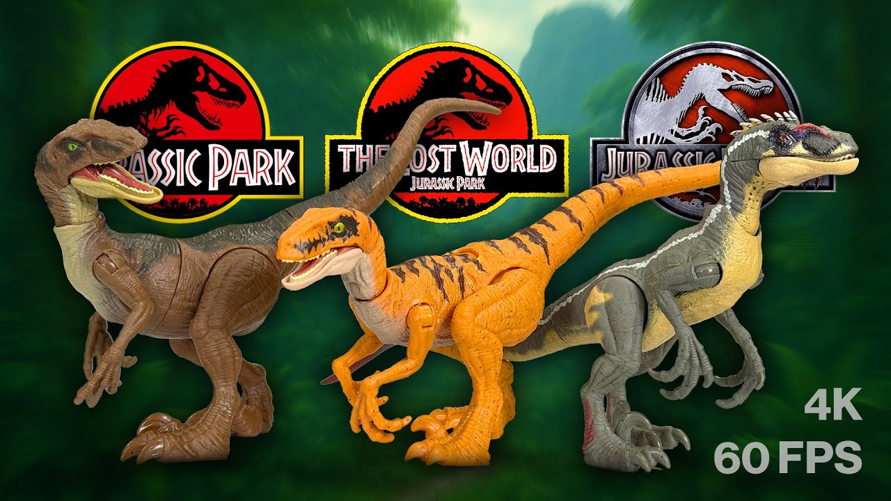 RAPTOR TOY RUMBLE: Распаковка и обзор набора «Велоцираптор» из «Парка Юрского периода» / CollectJ...