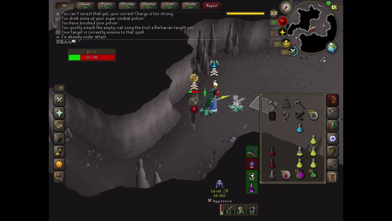 OSRS Mobile Pking ft. New Client and 60 attack unlocked!