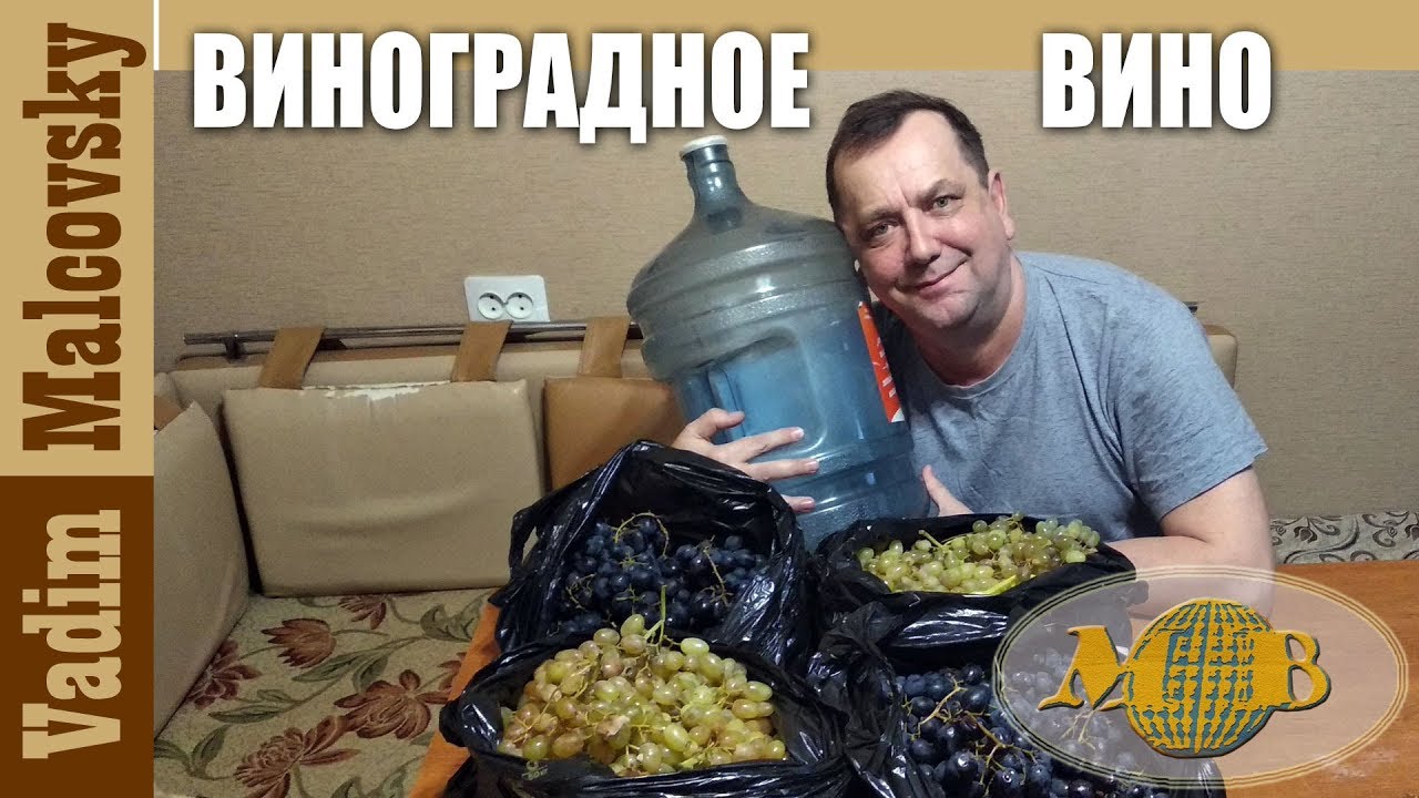 Виноградное вино по-простому или как сделать  хорошее вино из плохого винограда. Мальковский Вадим