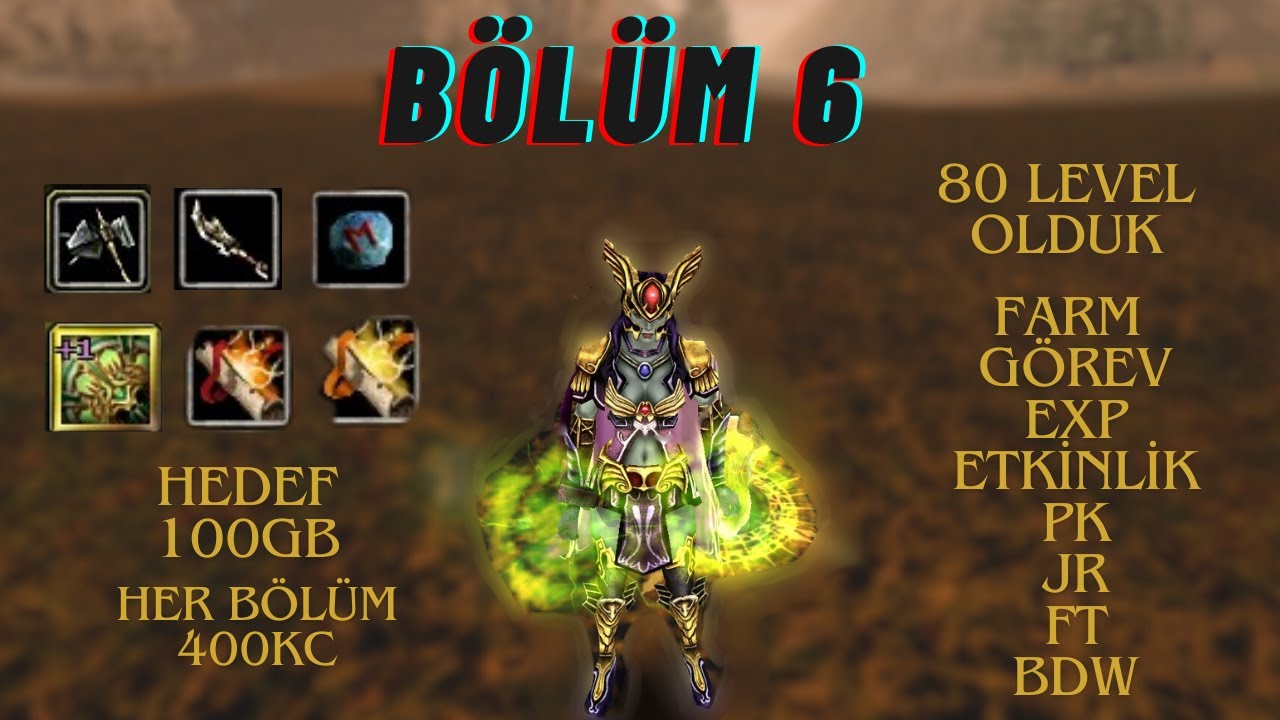 SIFIRDAN KNİGHT ONLİNE İNT BP BÖLÜM 6 - FARM FARM FARM HER BÖLÜM 400 KC ÇEKİLİŞ HEDEF 100 GB
