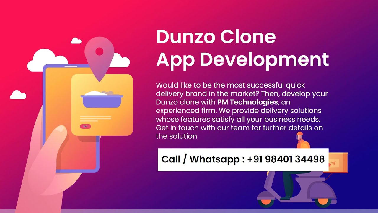 Dunzo Clone App Development | Food Delivery App Like Dunzo | Dunzo | Mobile App Development Company