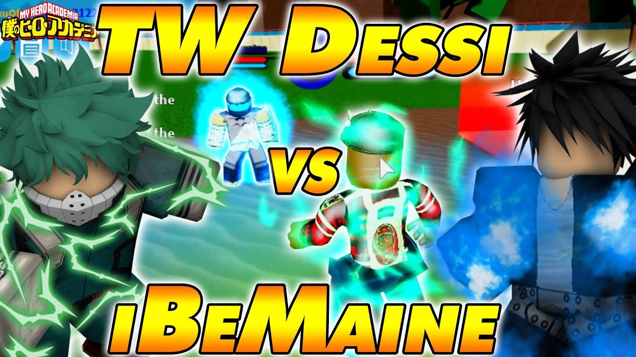 TW Dessi VS iBeMaine Случайные Причуды | Boku No Roblox Remastered