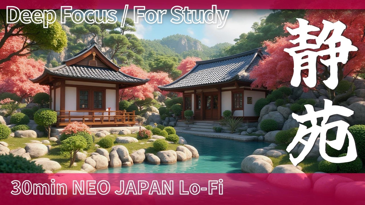 Japanese Lofi Mix for Study & Work | 静苑 |  NEO JAPAN Lo-Fi | 30min