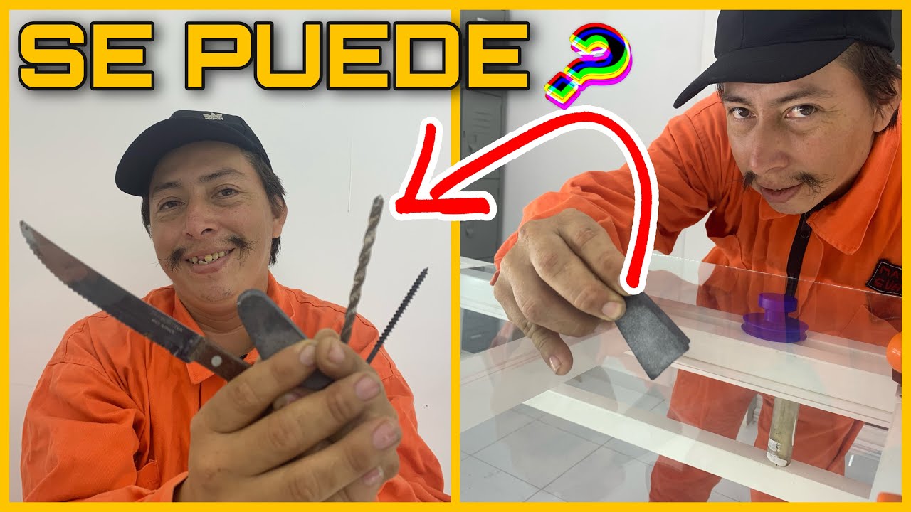 CÓMO se PUEDE CORTAR un VIDRIO sin CORTADOR ( NO LO CREERÁS ) 😯