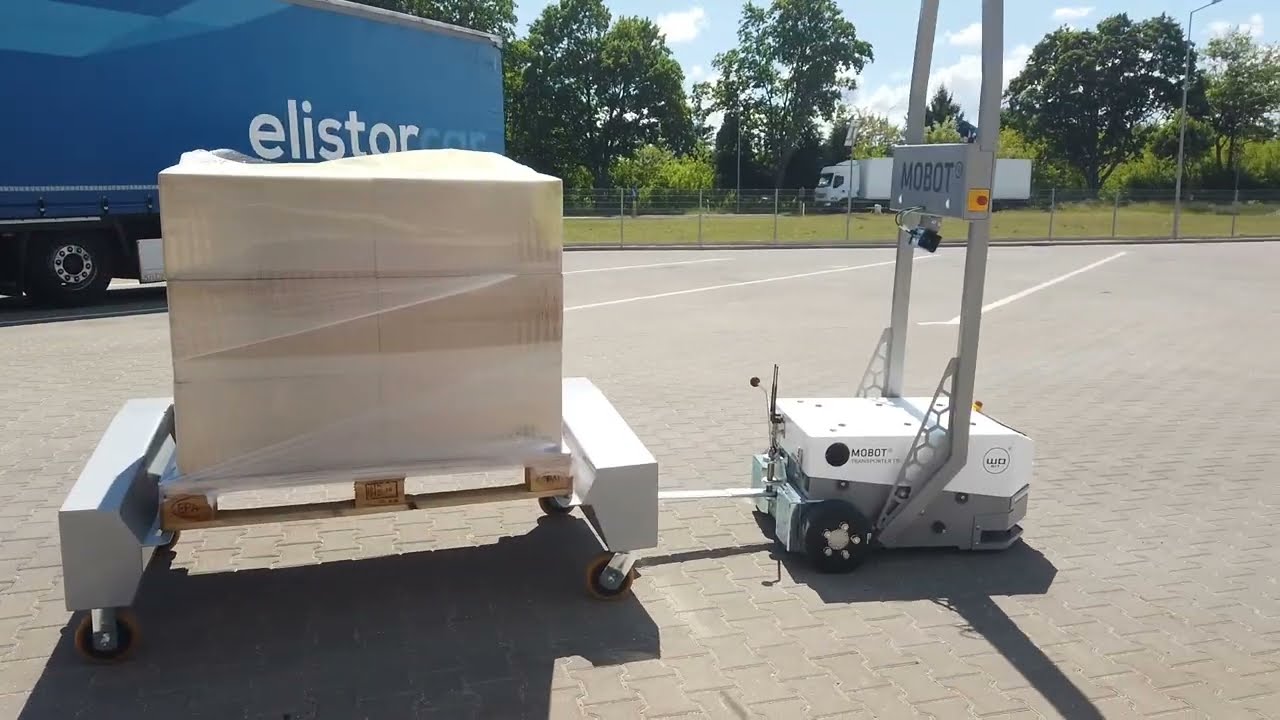 Outdoorowy robot mobilny MOBOT® TRANSPORTER T15 - Testy w firmie Elistorcar