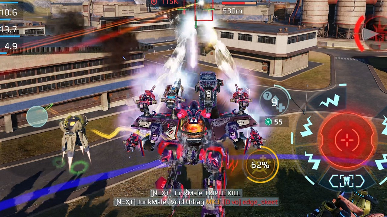 Stacking streaks with Vulcan, Vector, UE Hawk, and more | War Robots gameplay