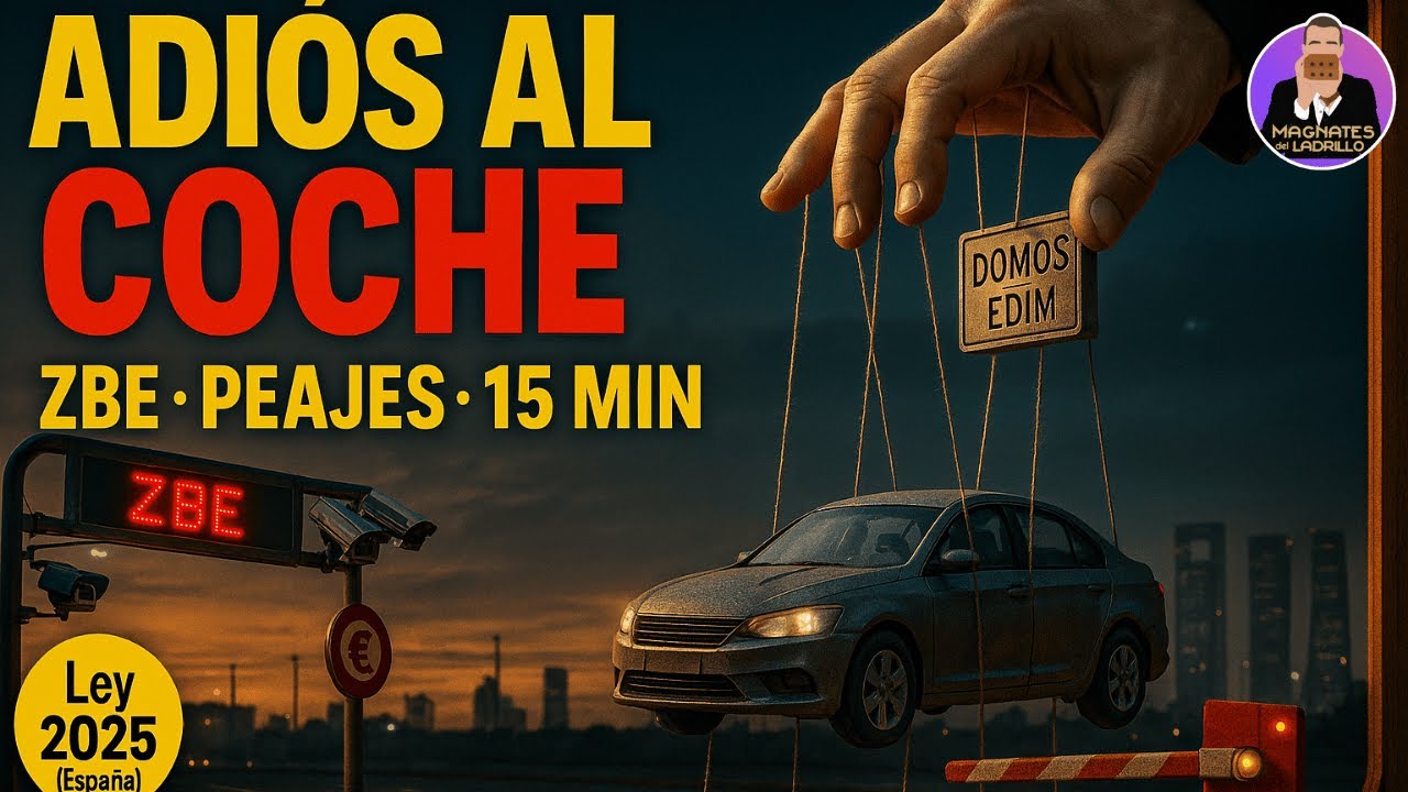 🔴Adi&oacute;s al Coche Privado: ZBE, Peajes y Ciudades de 15 minutos | Ley de Movilidad 2025 [Espa&ntilde;a]