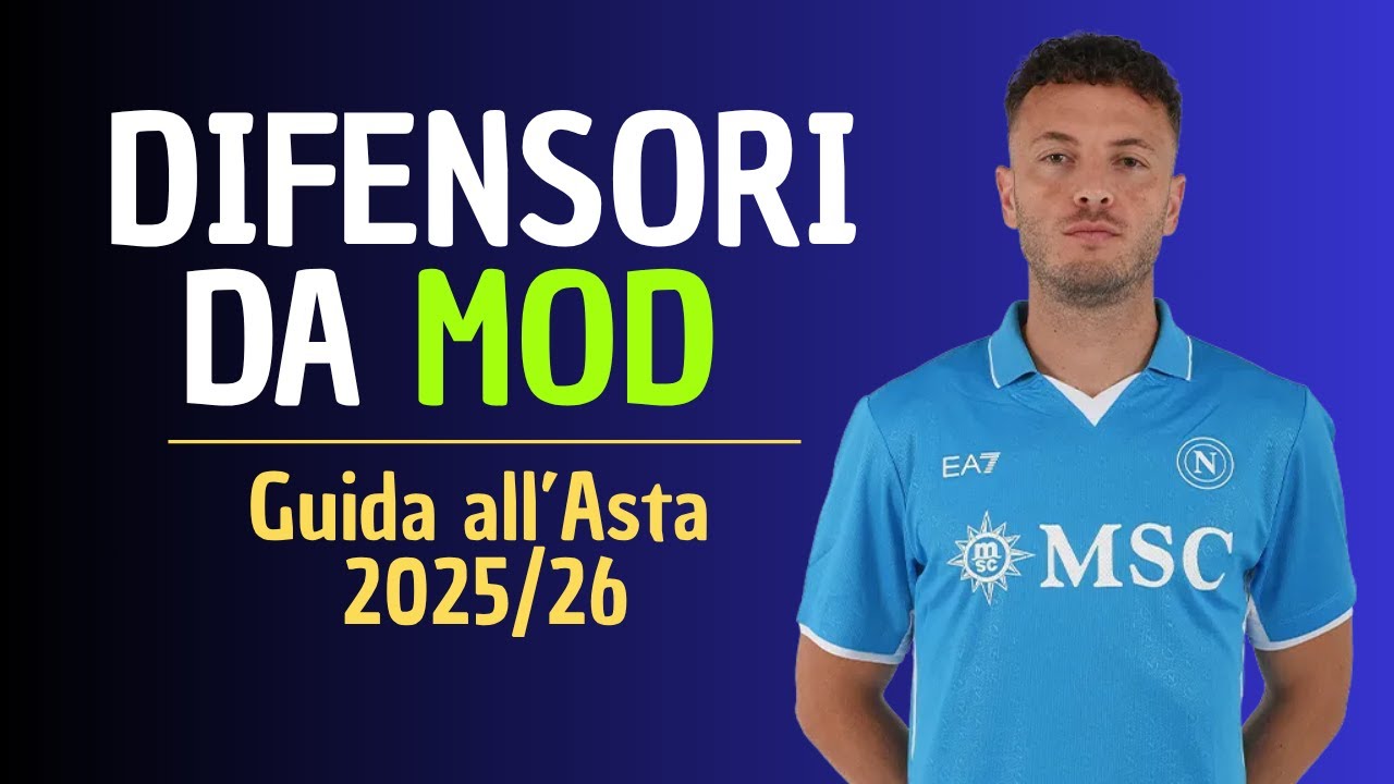 5 DIFENSORI DA MODIFICATORE AL FANTACALCIO | Consigli Asta Fantacalcio 2025/26