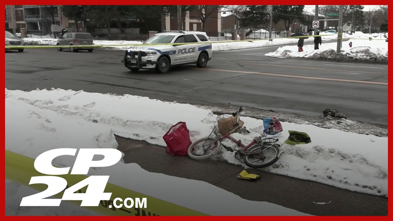 Cyclist in hospital after being struck by vehicle in Brampton