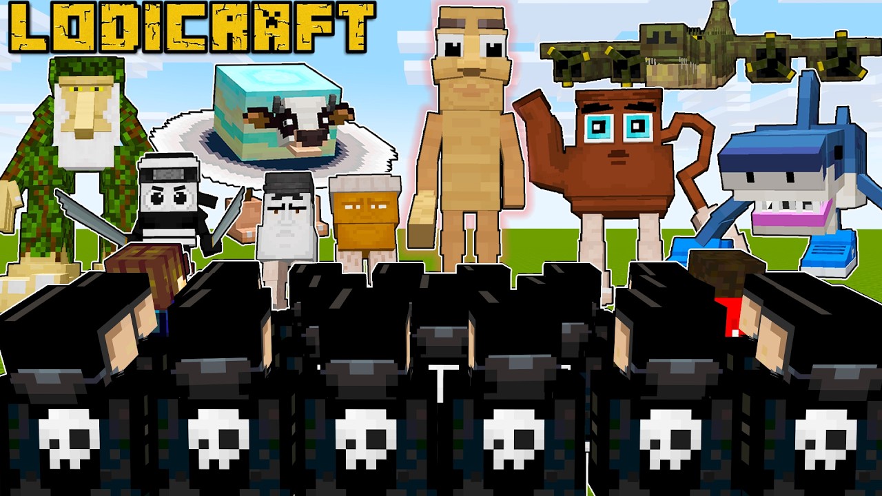 TUNG TUNG TUNG SAHUR GANG VS Motong's Super ARMY in Minecraft!