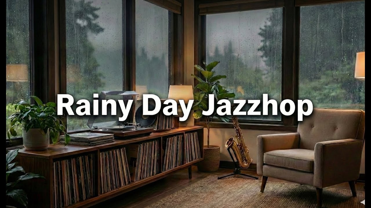 🌧️ Rainy Day Jazzhop | 3 Hours Lo-Fi Mix with Saxophone for Relaxation & Study 🎷