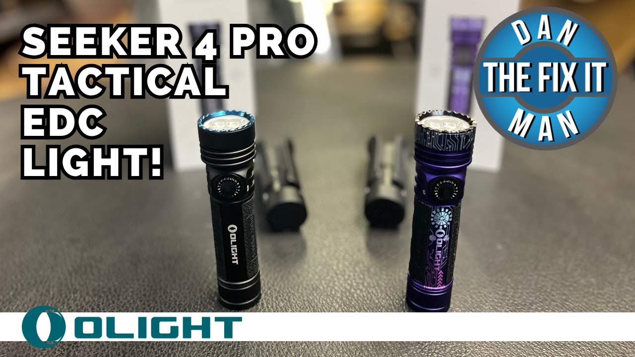 Olight Seeker 4 Pro! Never Let the Darkness Hold You Back! 4600 lumens! EDC Molded Holster Included!