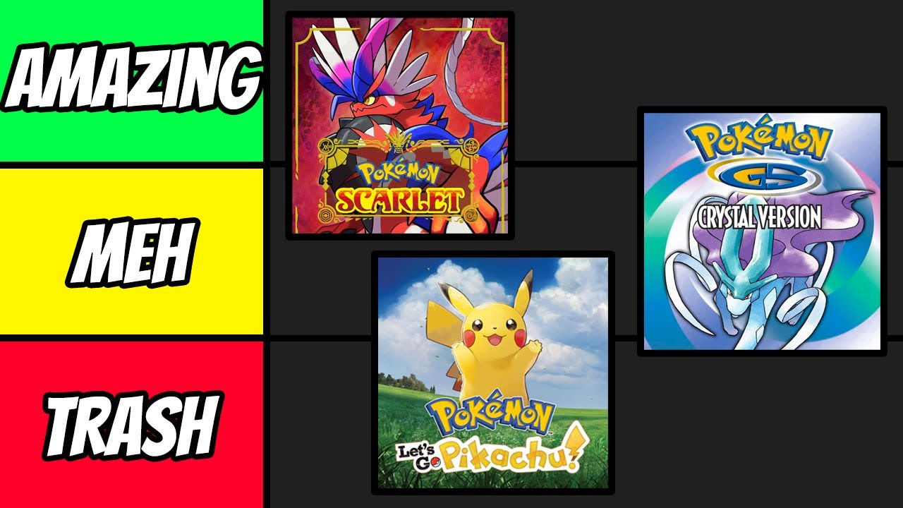 THE BEST POKEMON GAME YET! | Pok&eacute;mon Main Series Tier List