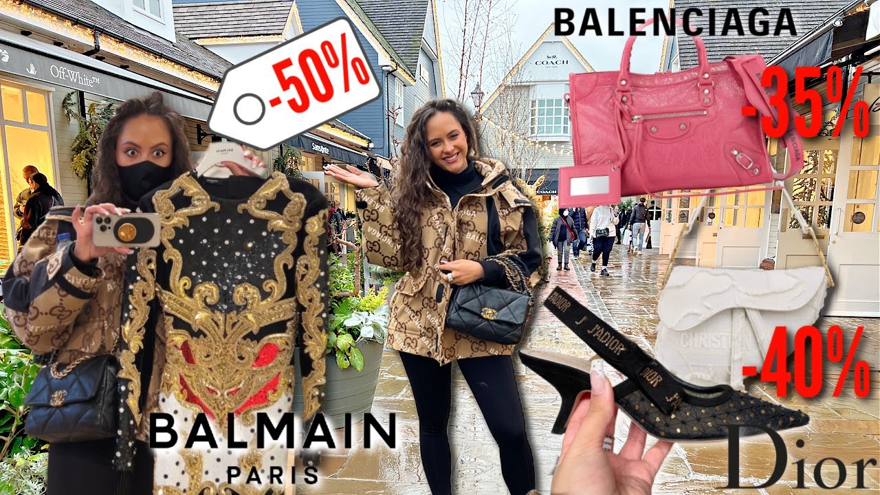 BICESTER VILLAGE Luxury Outlet Shopping Vlog ft. YSL, Fendi, Gucci etc