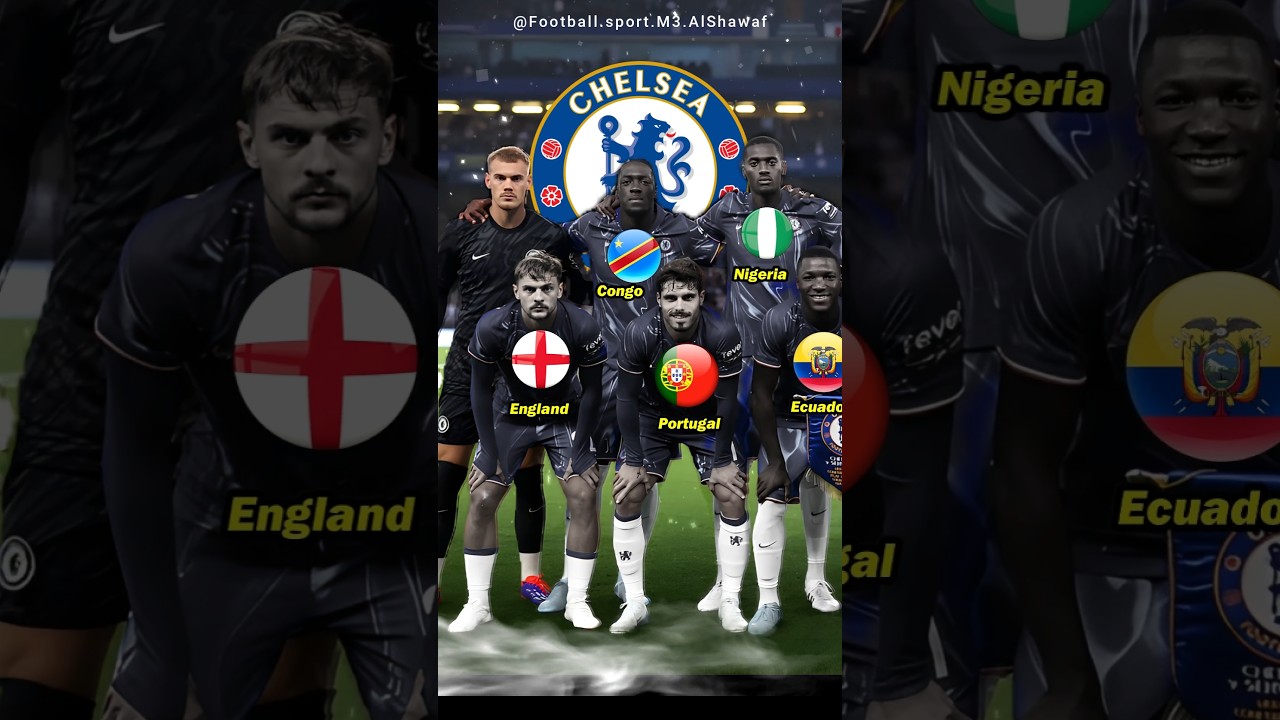 Nationalities of Chelsea team members 2024-2025