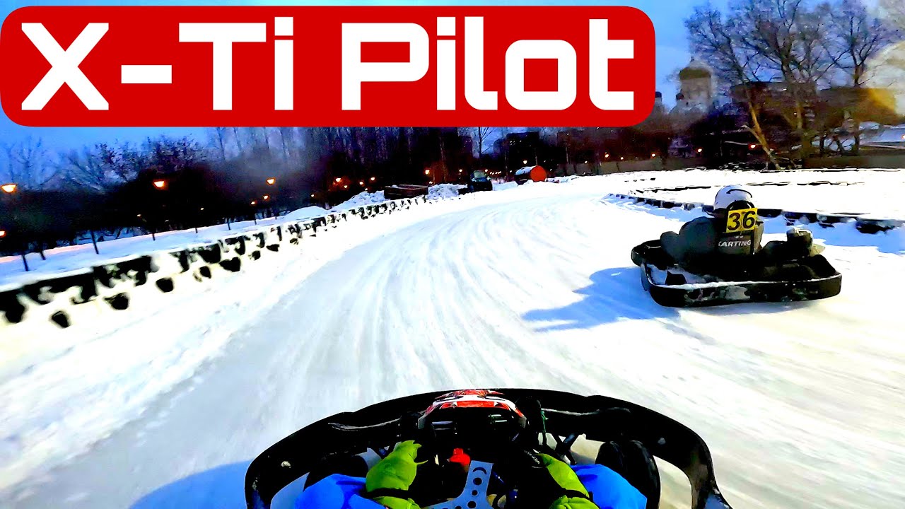 Ледяная трасса для картинга | X-Ti Pilot | Club RSS 15 л.с. на шипе