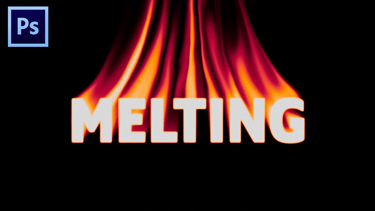 TUTORIAL EFEK TEKS MELELEH/MELTING TEXT EFFECT DI ADOBE PHOTOSHOP