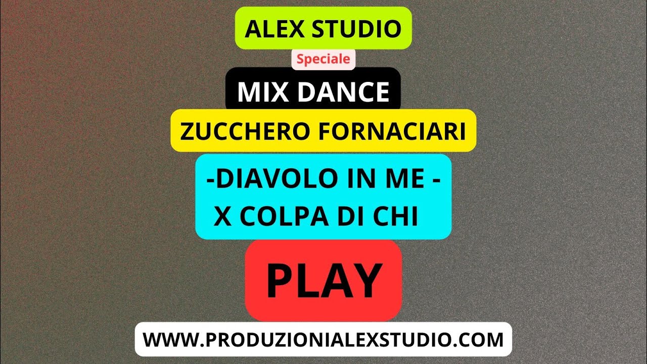 MIX DANCE – DIAVOLO IN ME ( ZUCCHERO ) X COLPA DI CHI ( ZUCCHERO) [ PLAY ] KARAOKE