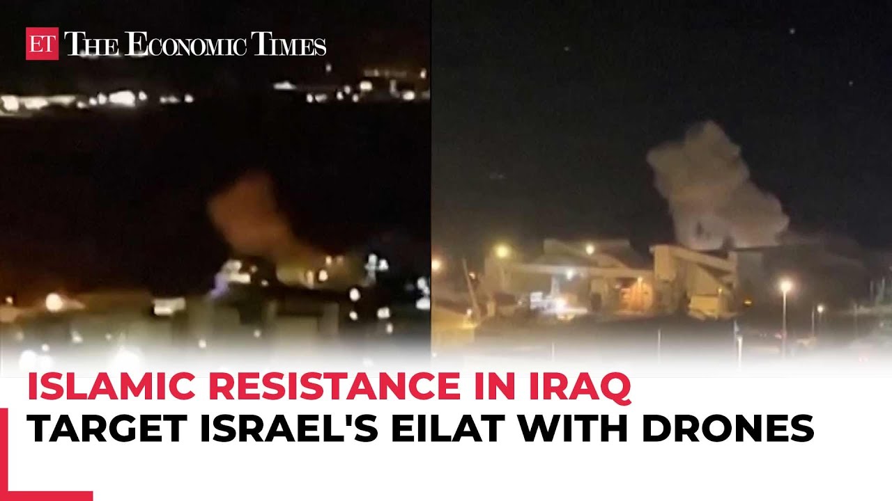 Islamic resistance of Iran targets Israel's Red Sea port of Eilat with drones | Israel-Hezbollah War
