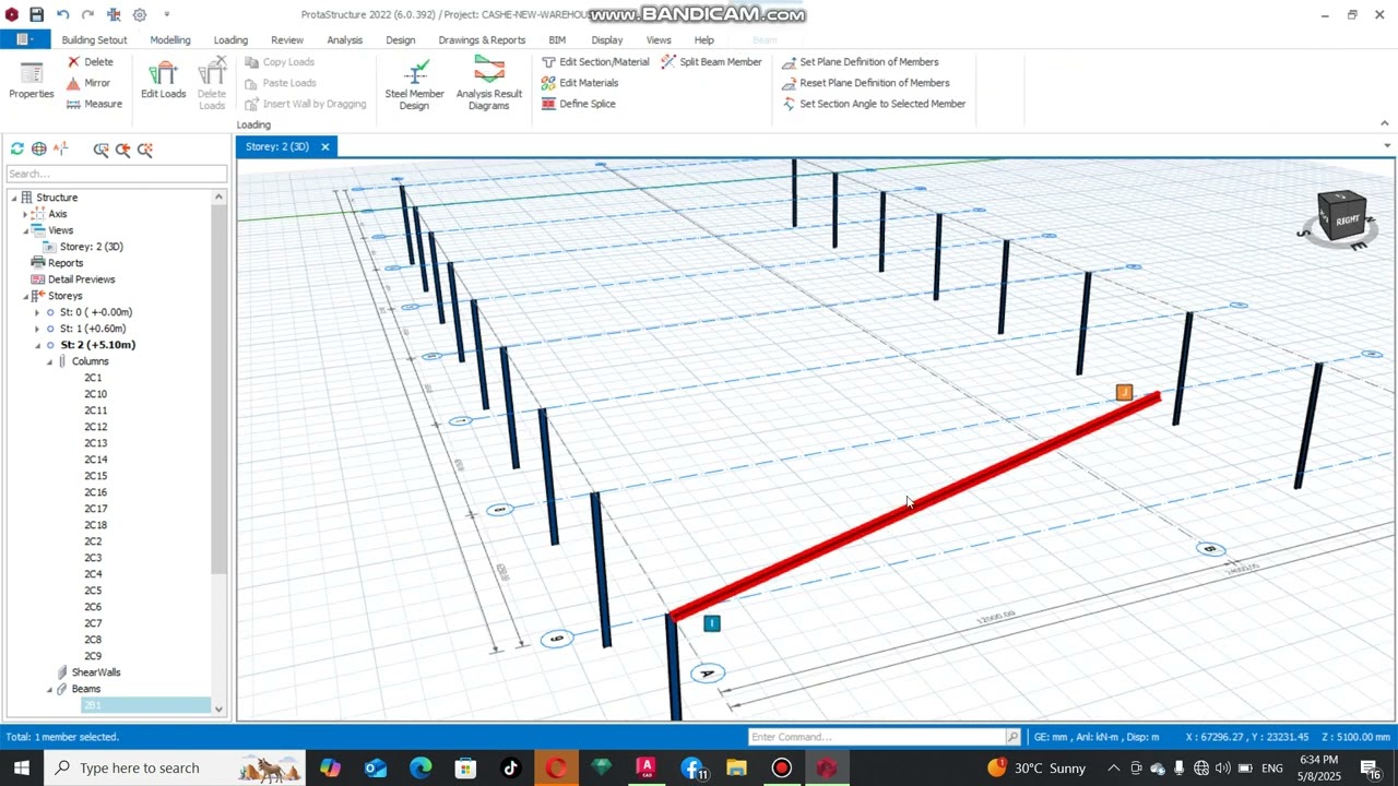 HOW TO GRID LINE , PACING OF STEEL COLUMN AND RAFTER PROTASTRUCTURE
