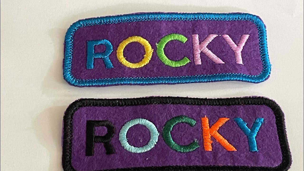 How to Embroider a Patch Quickly using Embrilliance Essentials and Merrowly #embroidery #shorts