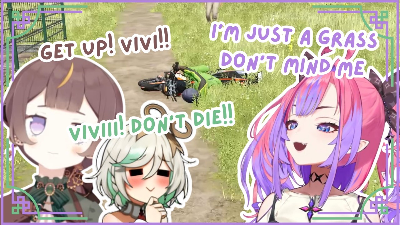Vivi With BIKE Is HILARIOUS! GOT CAUGHT By Anya & Ceci They CAN'T STOP LAUGHING!! | Hololive Clip