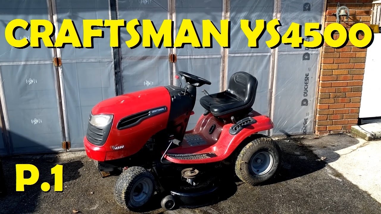 Craftsman YS4500 Deck Removal & Carb Clean Part 1