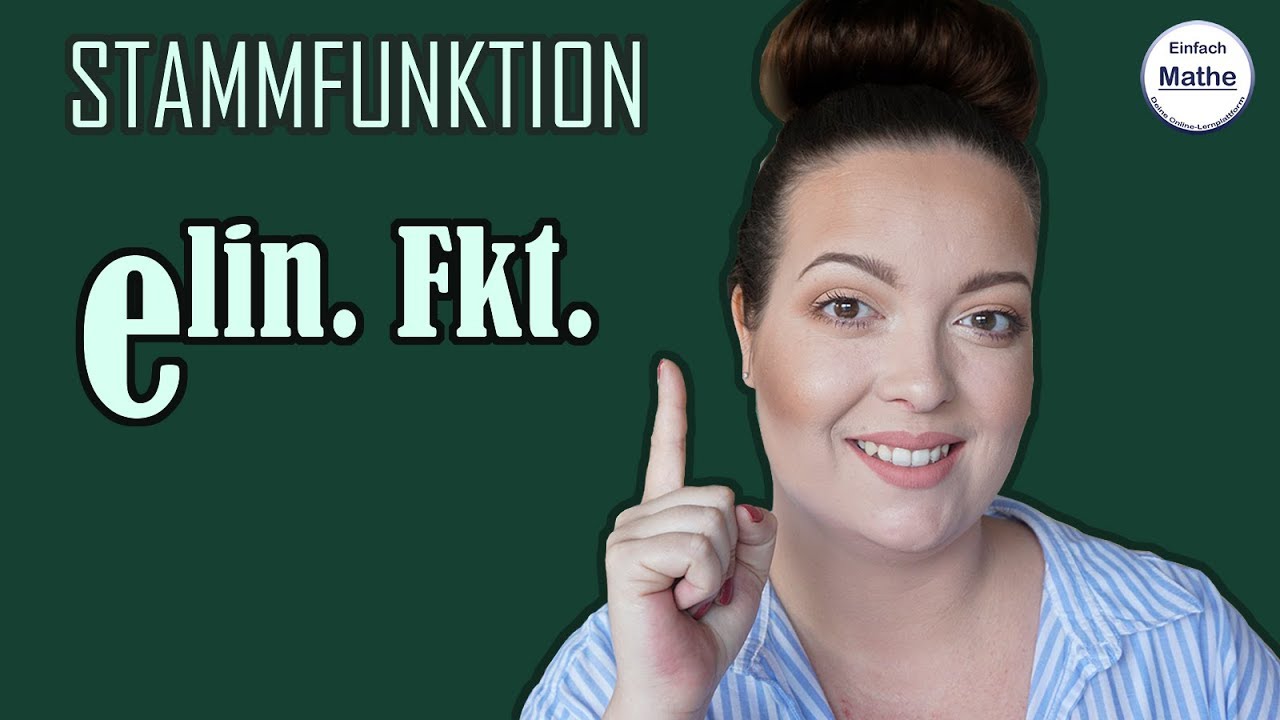 Stammfunktion von e hoch lineare Funktion by einfach mathe!